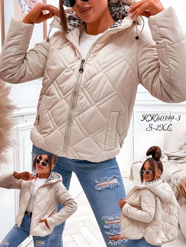 Kurtki damskie cienki Roz S-2XL, 1 Kolor Paczka 5 szt